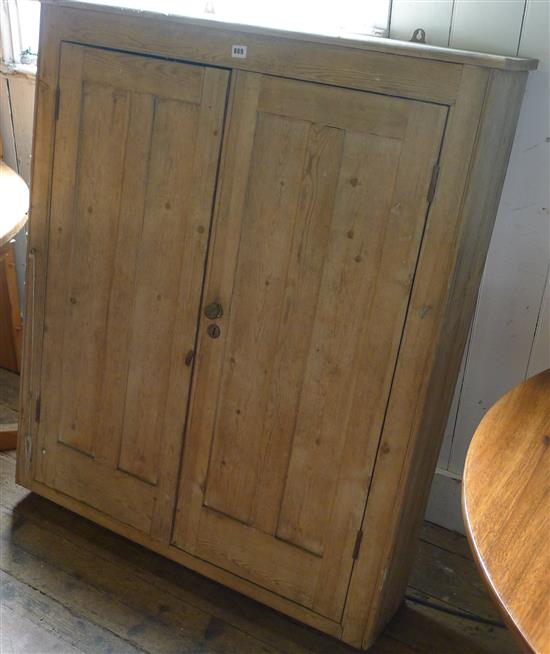 2 door pine and hanging cupboard